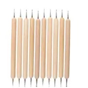10 Pcs Mini Pottery Wheel Polymer Clay Kit Nail Tools for Art