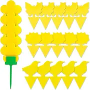 20PCS Dual-Sided Yellow Sticky Traps Gnat Sticky Traps for Fungus Gnats, Whitefl