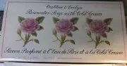 NIB Crabtree & Evelyn Rosewater Soap with Cold Cream 3.5oz Bar (3pk box)