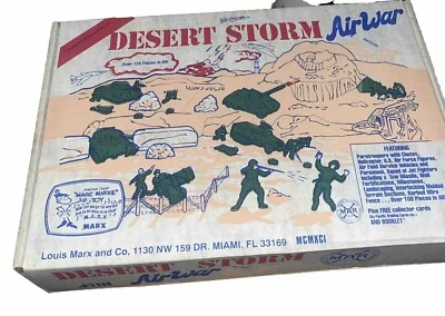 Marx #4791 Limited Edition “Desert Storm: Air War Playset Open Box