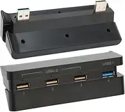 4 Port HUB for PS4, USB Hub High Speed USB 3.1 2.0 USB Extension Plug and Play for PS4 Slim Game Console