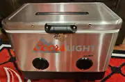 Coors Light Beer Stainless Cooler Rechargeable Bluetooth Speakers LED Lights NEW