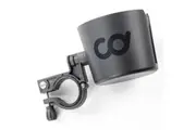 CD Cup Mug Holder Bracket Mount Tray - for Indoor Exercise Bikes with Round Bars ONLY - for Peloton, Peloton+, NordicTrack - Install at Centre or Side