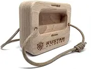 RUSTAM CLIMBING QuadRock Portable Hangboard for Rock Climbing - Compact Finger Board Trainer for Grip Strength & Fitness | Non-Slip, Portable & Lightweight Hang Board, Wood