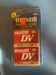Maxell DV-60 Mini DV Cassettes - DVM60SE Video Camcorder - 4 Pack
