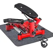 Mini Stepper Fitness Cardio Exercise Trainer,Height Adjustable StepperTwisting Machine,Stepper Exercises Equipment with