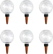 Self Watering Globes 6-Pack, 500ML Plant Watering Spikes with Terracotta Bulbs, Auto Irrigation System for Indoor/Outdoor Plants, Slow-Release Watering Device, Vacation Plant Waterers - Large Capacity