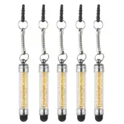 5pcs Stylus Pen for Touch Screens Crystal Diamond Capacitive Pens, Yellow
