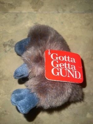 NWT Vintage Baby Platypus 6” Realistic Animal Plush Webber GOTTA GETTA GUND