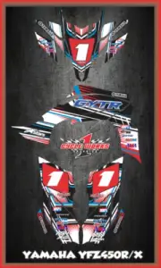 Yamaha YFZ 450R 450X EFI ATV DECALS SEMI CUSTOM GRAPHICS KIT PRIMAL3