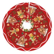 gingerbread man candy christmas tree skirt xmas tree mat christmas tree ornam...