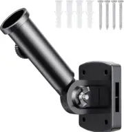 Anley Two-Position Flag Pole Holder Mounting Bracket with Hardwares - 1" Dia