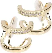 [CHILDWEET] Sleeper Earrings Non Piercing c Shape Ear Clip Ear Cuff for Women Comfortable Ear Hook Clips for Halloween and Birthday
