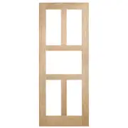 Corinthian 2340 x 720 x 35mm Internal Door White Oak Moda Clear Glass AMODG23