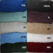 4pce Actil Down Under 100% carded cotton Hotel Towels in Fig