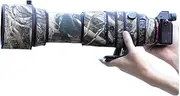 CHASING BIRDS Camouflage Waterproof Lens Coat for Sigma 150-600mm F5-6.3 DG DN OS Sports Rainproof Lens Protective Cover (Reed Camouflage, with 2.0X TC (TC-2001))