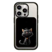Snappy Cardholder Stand Cardholder Stand MagSafe Compatible Black kitty with bird