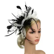 Fascinators Hat Feather Flower Headwear Fashion Women Wedding Party Bridal Tiara