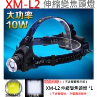 在飛比找松果購物優惠-正版XM-L2 LED 伸縮變焦強光頭燈 (4.6折)