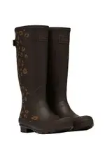 跩狗嚴選 特價代購 英國 JOULES 可調整 WELLIES BOOTS 咖啡色 豹紋 棕色 霧面 可調整 筒圍 長筒 雨靴 雨鞋 高筒 附鞋盒