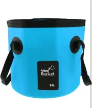 Collapsible Bucket 5 Gallon Container Portable Folding Bucket 20 Litter