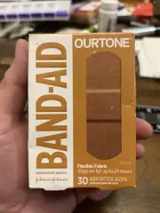 Band-Aid Brand Ourtone Flexible Fabric Adhesive Bandages Flexible Protection