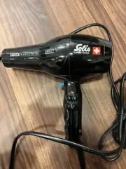 Solis Swiss Perfection Hair Styling Dryer Black Ionization SD440B AC100V 1400W