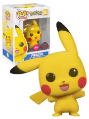 Funko POP! Games Pokemon #553 Pikachu Waving (Flocked) - New, Mint Condition