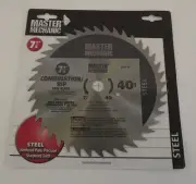 New Master Mechanic Saw Blade 40 Tooth 7 1/4 Combo Rip Saw Blade Steel