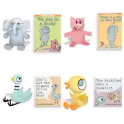 MO WILLEMS KOHL'S PLUSH PIGGIE Gerald Duckling Pigeon & 4 Book Bundle 12” Gift