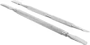 FOYTOKI Ergonomic Nail Tools Pusher Scraper in Stainless Steel Nail Grooming Tool for Home Use