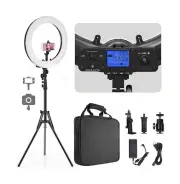 Pixel Ring Light, 19" Bi-Color LCD Display Ring Light with Stand, 55W 3000-58...
