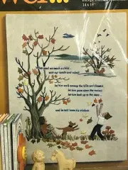 Colombia-Minerva CREATIVE CREWEL! Sampler 7155 Erica Wilson Autumn Nature SEALED