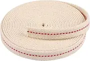Teqooza 14 Foot Oil Lamp Wick, 1/2" Inch Flat Cotton Lantern Wick Oil Latern for Kerosene Burner Lighting Paraffin Oil Wick, 1 Roll