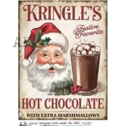 Kringle's Hot Chocolate | A4 Rice Paper | Paper for Decoupage | AB Studios