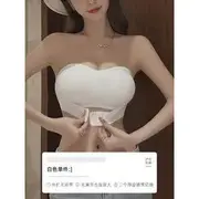 Strapless Front Closure Wireless Bra with 3 pairs removable bra pads 1 Pc - Bra - White - S