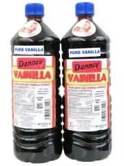 Danncy Pure Dark Mexican Vanilla Extract 33.8 Ounce Bottles Pack of 2