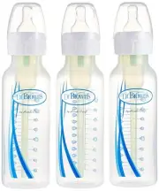 Dr. Brown's Options Narrow, 3 Pack, Clear, 8 Ounce