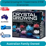 Crystal Growing Kit 7 Experiments STEM Science Set Kids Educational Toy Gift