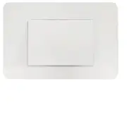 Hager Allure Brush Plate Matt White - WBHSPCE-MW