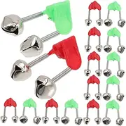 Fishing Rod Bells Set 50pcs Sound Alert Bells Abs Metal Construction Easy to Use Install