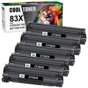 5PK CF283X Toner For HP 83X Toner LaserJet Pro M201dw M202dw M201n M202n M225dw
