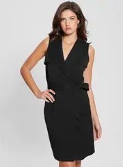 GUESS Women's Black Everly Trench Dress Size: Small