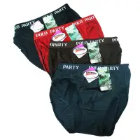在飛比找momo購物網優惠-【POLO PARTY】雲彩紗男用三角褲-8891-4件組(