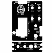 Star Citizen Custom Plates for Thrustmaster Warthog HOTAS Throttle