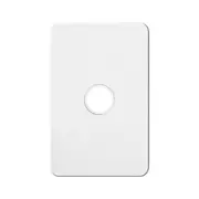 Hager WBSSP1-MW Silhouette Series Grid Plate & Cover, Switch Plate, 1 Gang Matt White