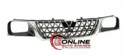 Front Grille fit Mitsubishi Triton MK 6/01-9/04 Chrome / Black Dip Down plastic (for: Mitsubishi)