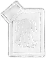 KiGATEX Duvet for Children and Babies - Certified Bed Linen with Pillow & Blanket - Suitable for Allergy Sufferers - 100 x 135 cm (40 x 60 + 100 x 135 cm, Summer Set Dogs)