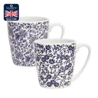 在飛比找PChome24h購物優惠-英國Queens-經典藍花卉系列 300ml馬克杯(B/藍花