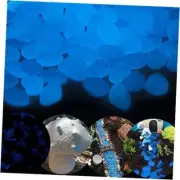 Glow in The Dark Pebbles for Outdoor Decor, Garden Lawn 0.7-0.9 inch 200 Blue